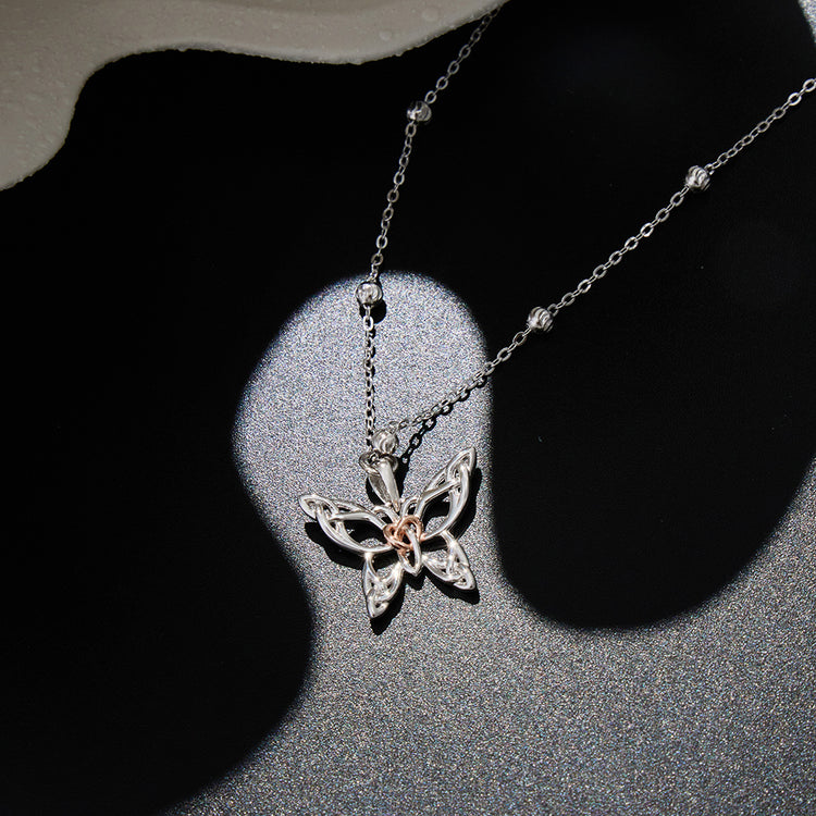 925 Sterling Silver Dragonfly Anklet Butterfly Anklet Celtic Jewelry
