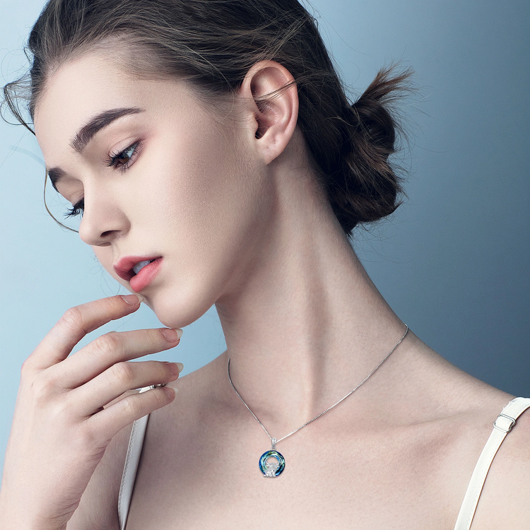 925 Sterling Silber Highland Kuh Halskette Fußkettchen für Frauen Geschenke Tier Halskette