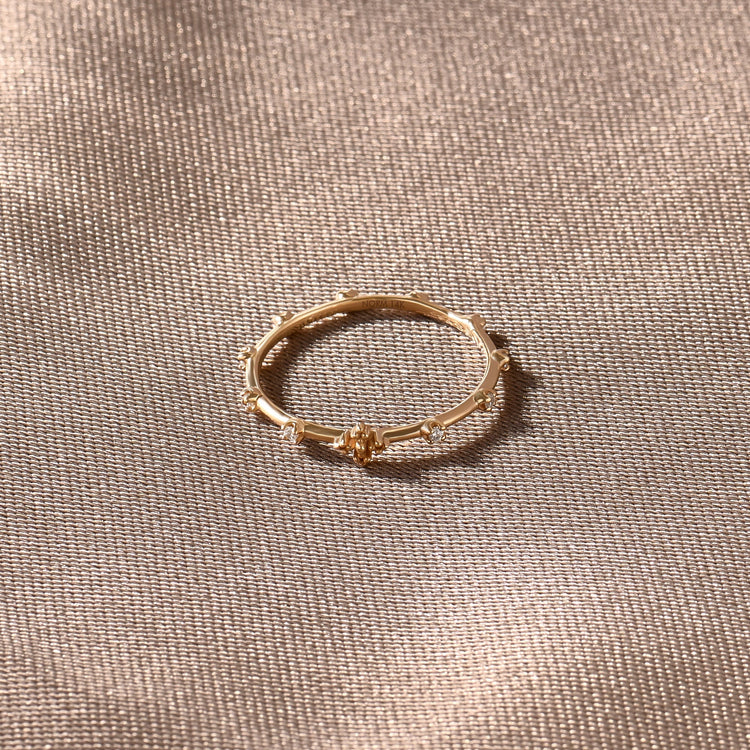 925 Sterling Silver Tiny Cross Distance Ring, Stacking Ring, Minimalist Everyday Ring