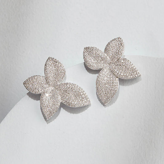 925 Sterling Silver Primrose Studs