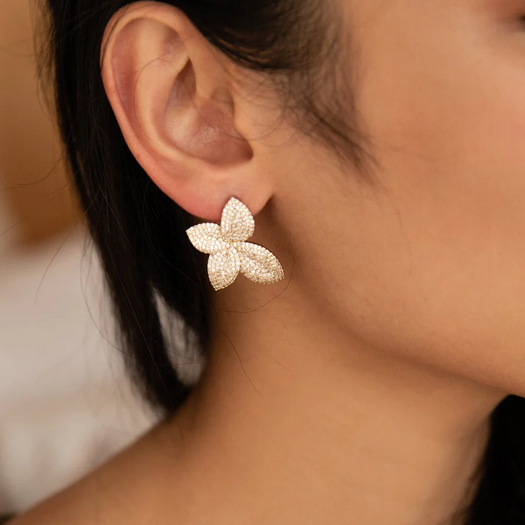 925 Sterling Silver Primrose Studs