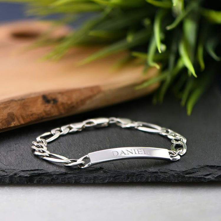 925 Sterling Silver Amigo ID Bracelet for men