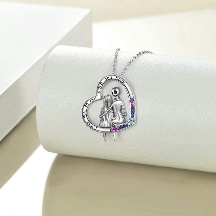 925 Sterling Silver Pumpkin King Infinity Necklace