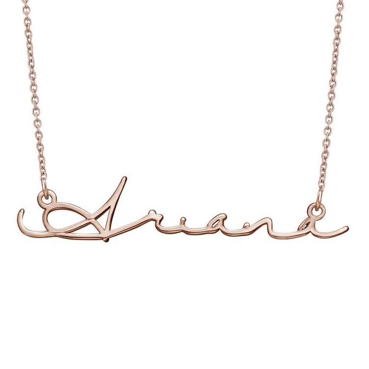 925 Sterling Silber Personal isierte Signatur Stil Name Halskette, Geschenk für Mama