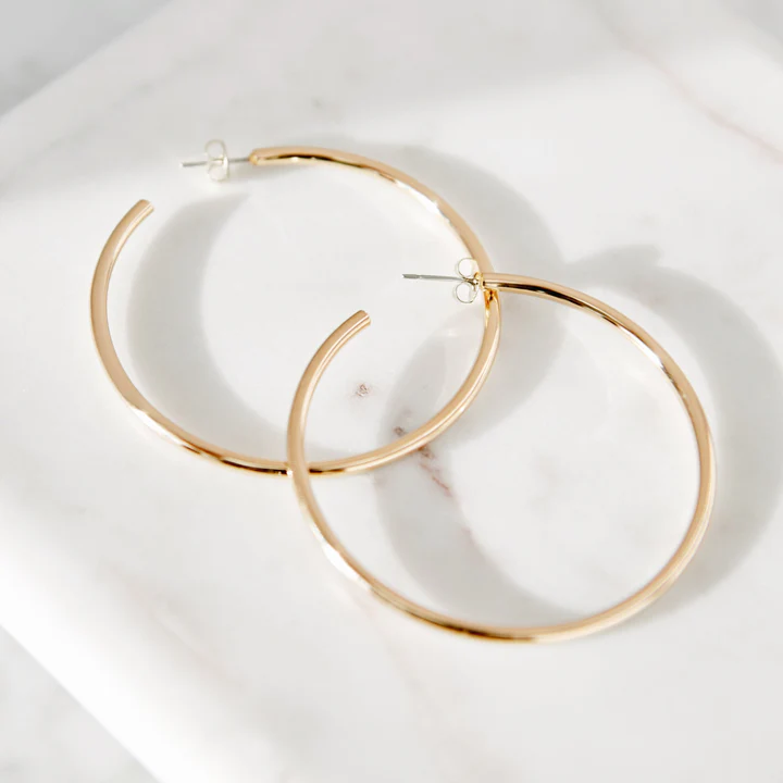 925 Sterling Silver Classic Hoops Earrings Gift for Mom