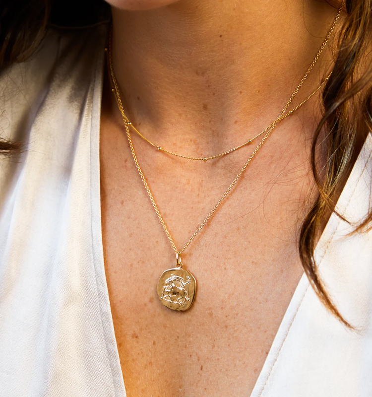 925 Sterling Silver Capricorn Zodiac Necklace