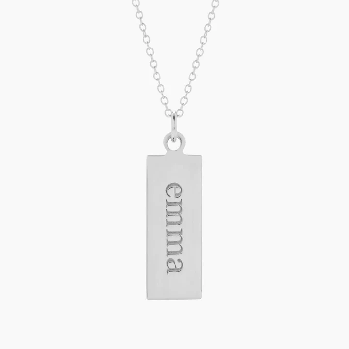 925 Sterling Silver Name Pendant Necklace Personalized Necklace