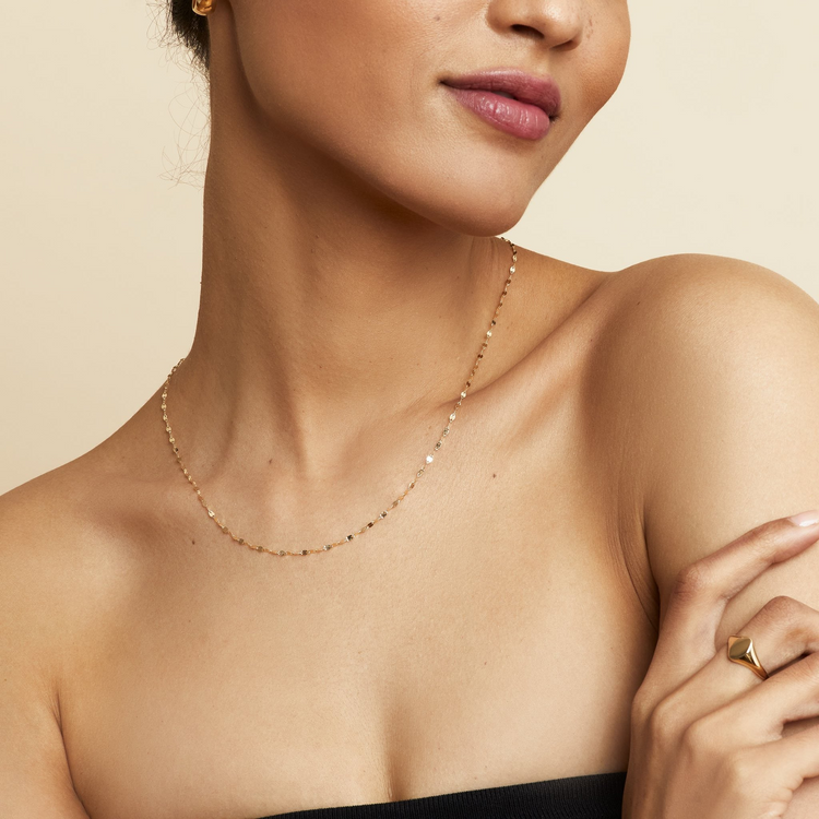 925 Sterling Silver Charm Chain Necklace