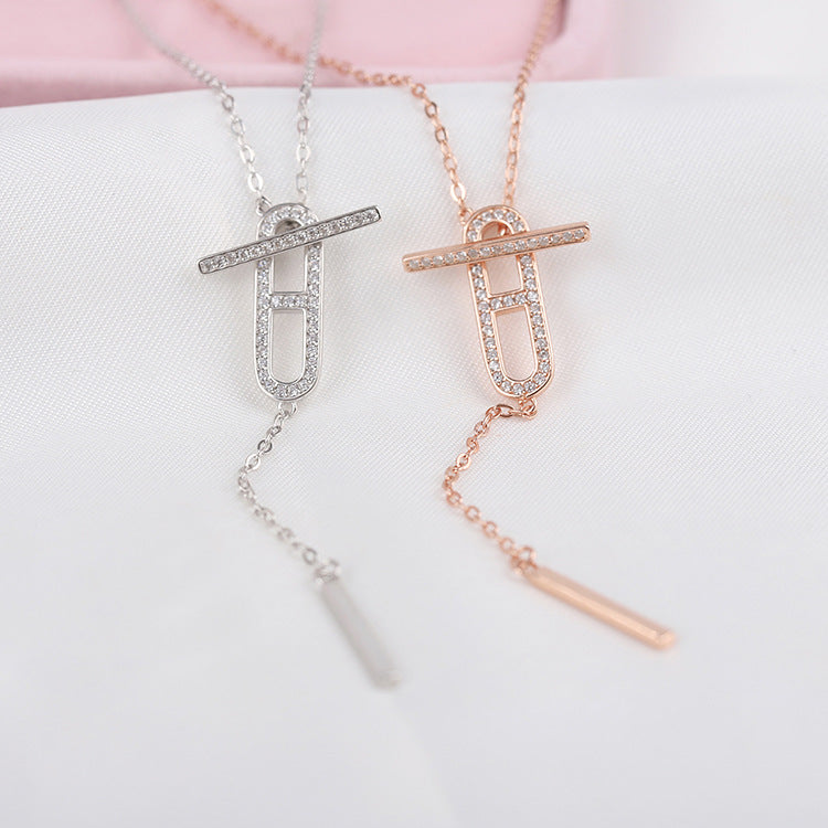 925 Sterling Silver Elegant Anchor Chain Necklace - onlyone