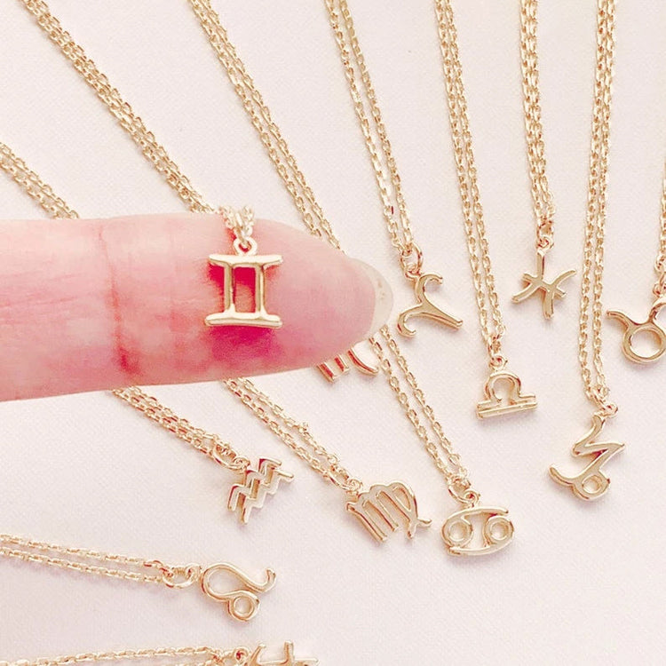 925 Sterling Silver Zodiac Necklace Astrology Constellation Celestial Necklace