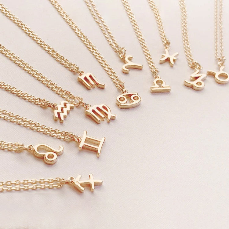 925 Sterling Silver Zodiac Necklace Astrology Constellation Celestial Necklace