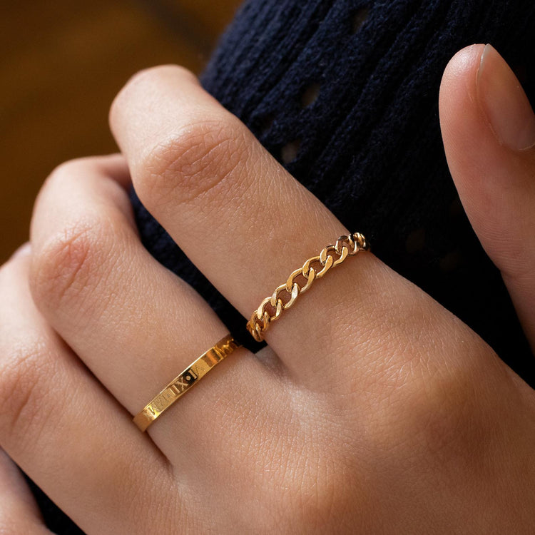 925 Sterling Silber Personal isierte gravierte Ring, gravierte Band