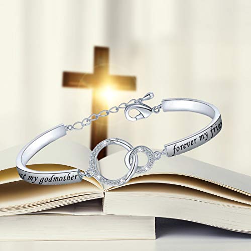 Christian Religious Cross Bracelet in Sterling Silver Gift Bracelet - onlyone