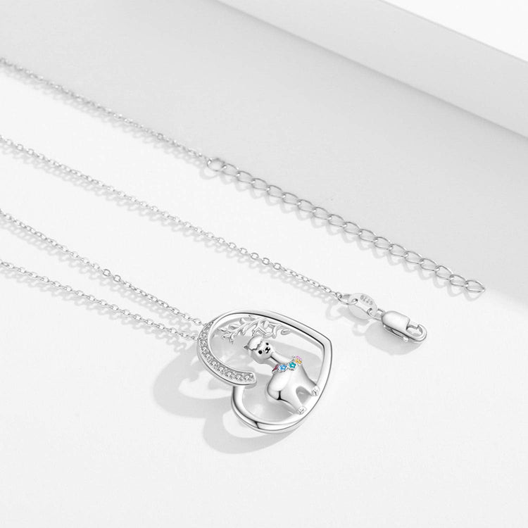 925 Sterling Silver Llama Necklace, Alpaca Pendant Necklace