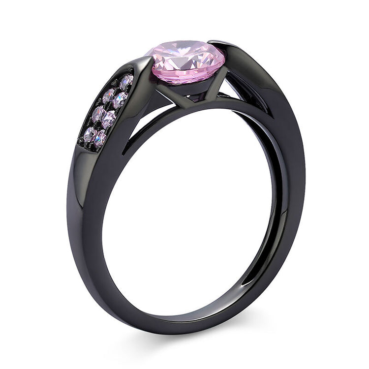925 Sterling Silver Simple Round Cut Sterling Silver Ring