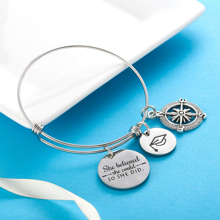 925 Sterling Silver can be customized graduates bracelet, a symbol of friendship bracelet. - onlyone