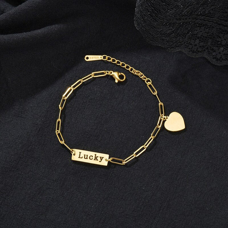 925 Sterling Silver Bar Bracelet In Clip Link Chain