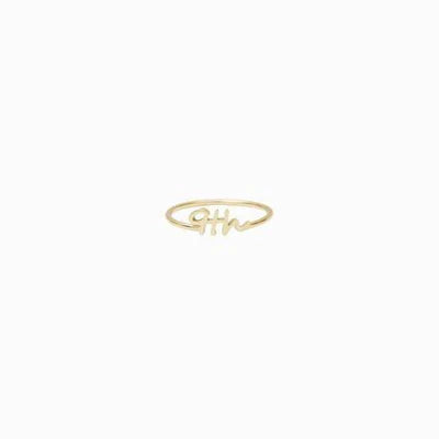 925 Sterling Silber Personal isierte einfache Alphabet Zahlen Name Ring Namensschild Ring