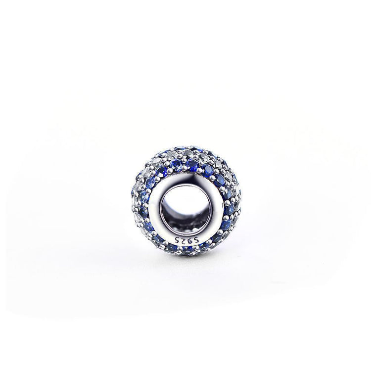 925 Sterling Silver Colorful Cubic Zirconia Charm For Bracelet and Necklace