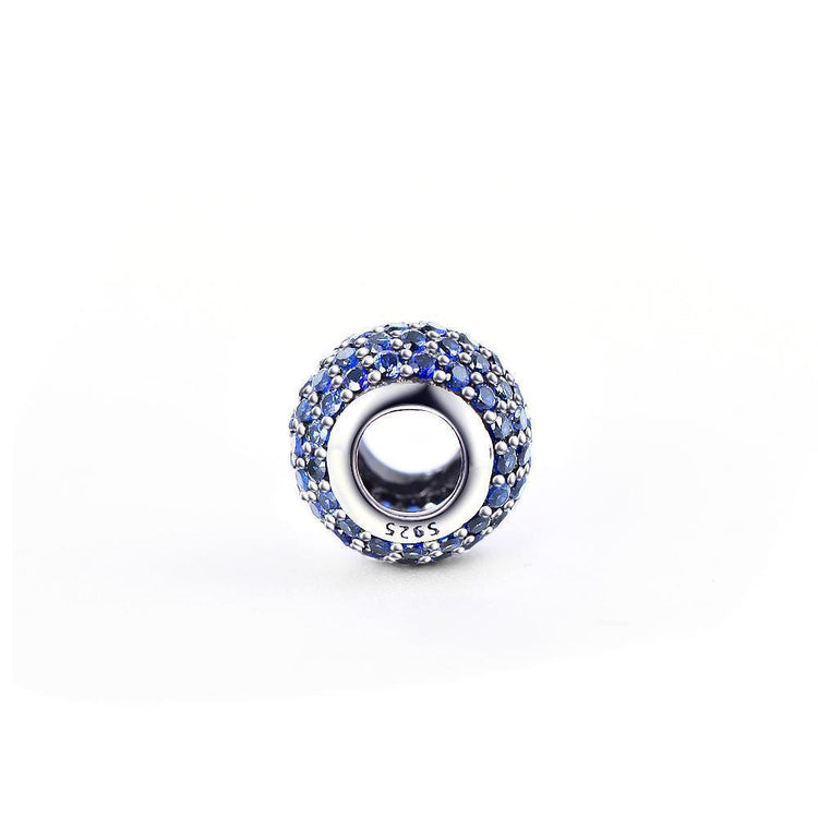 925 Sterling Silver Colorful Cubic Zirconia Charm For Bracelet and Necklace