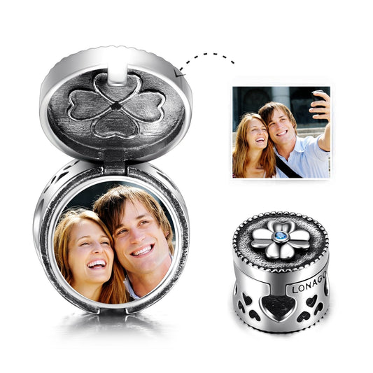 Photo Personalised Charm In Sterling Silver - onlyone