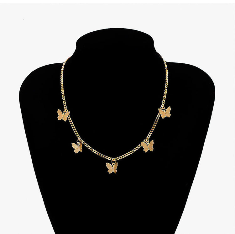 925 Sterling Silver Butterfly Chocker For Women - onlyone