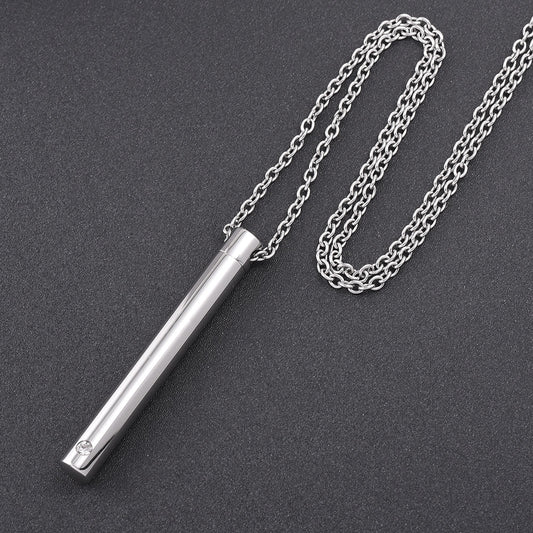925 Sterling Silver Custom Engraved Cremation Ashes Birthstone Memorial Necklace, Creamation Jewerly Urn For Carry Loved One's Ashes - onlyone