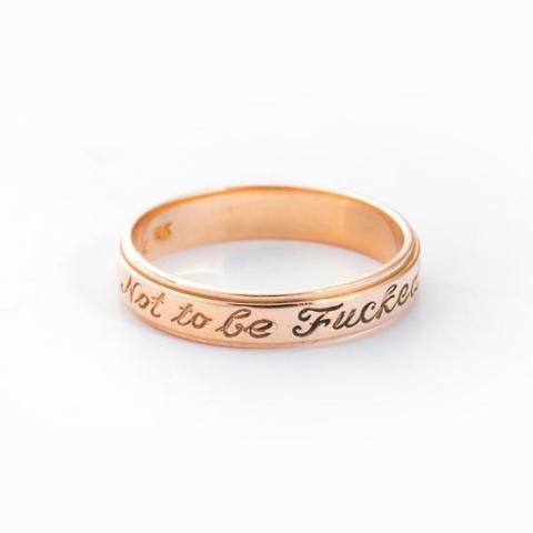 10K/14K Gold Personalized Engraved Ring - onlyone