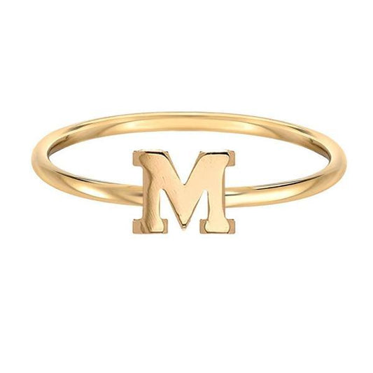 10K/14K Gold Personalized Initial Ring - onlyone