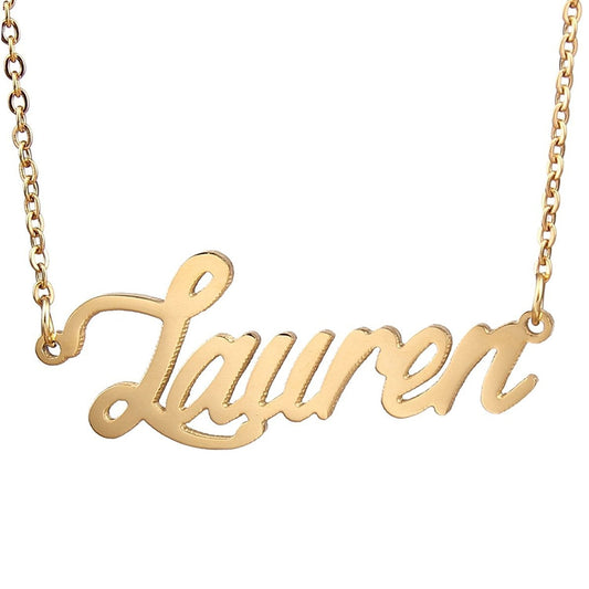 925 Sterling Silver "Lauren" Style Custom Name Necklace
