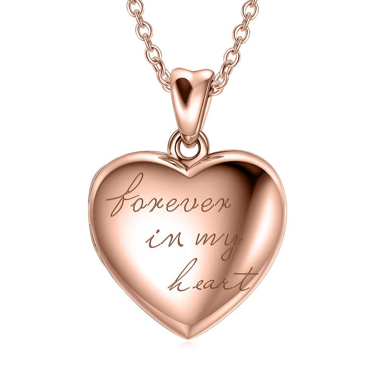 925 Sterling Silver Heart Photo Locket
