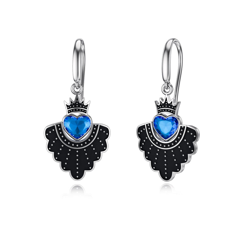 925 Sterling Silver Earrings Ruth Bader Ginsburg Jewelry for Women, RBG Feminist Memorial Gift with Crystal