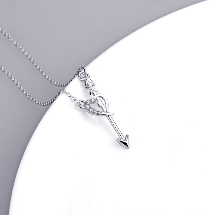 925 Sterling Silver An Arrow Through A Heart - onlyone