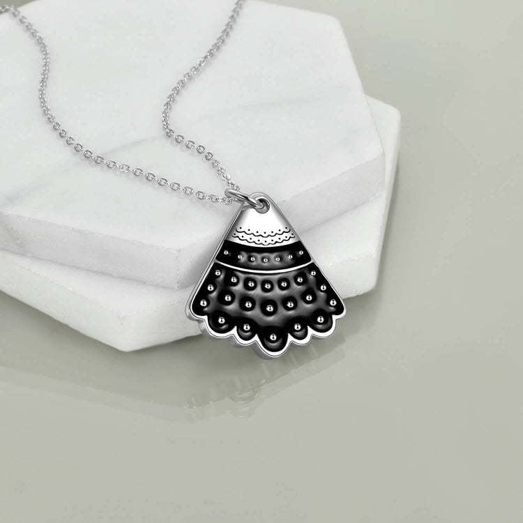 925 Sterling Silver RBG Dissent Collar Pendant Necklace
