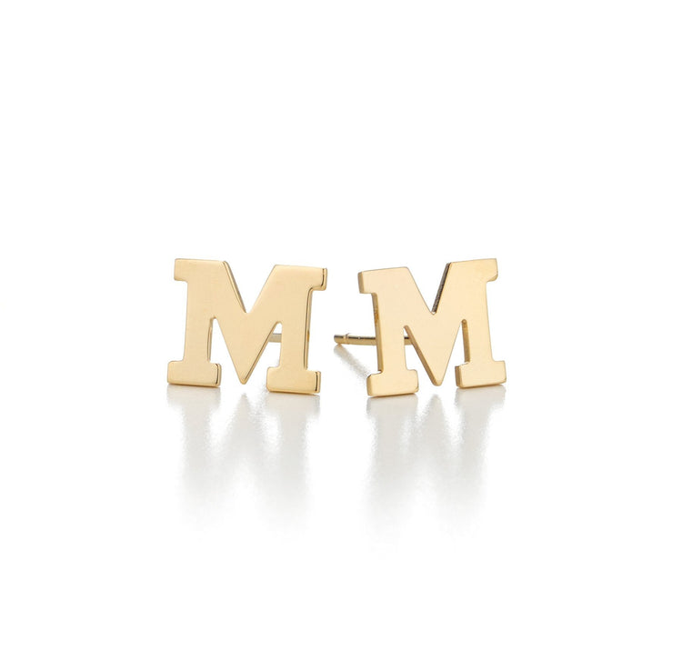 925 Sterling Silver Personalized Mixmatch Initial Alphabet Earrings - onlyone