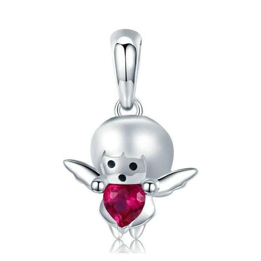 925 Sterling Silver Charms Bracelets Necklace Robot Pendant Jewelry Gift - onlyone