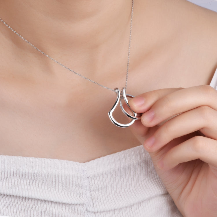 925 Sterling Silver Ring Holder Necklace Handmade Gift Nurse Jewelry Ring Keeper (Suitable for all rings up to size 8) - onlyone