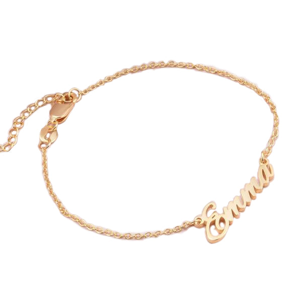 925 Sterling Silver Personalized "Emma" Style Name Bracelet Nameplate Bracelet - onlyone