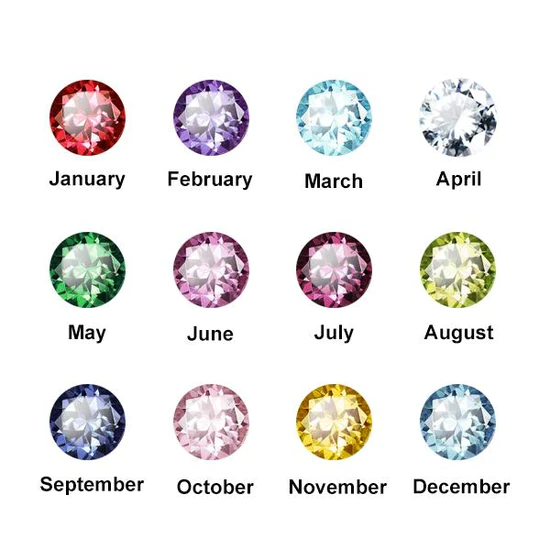 925 Sterling Silver Personalized Initial Name Anklet With Birthstone