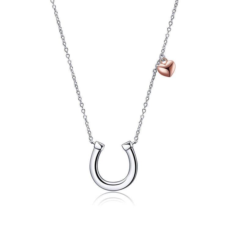 925 Sterling Silver Horseshoe Necklace