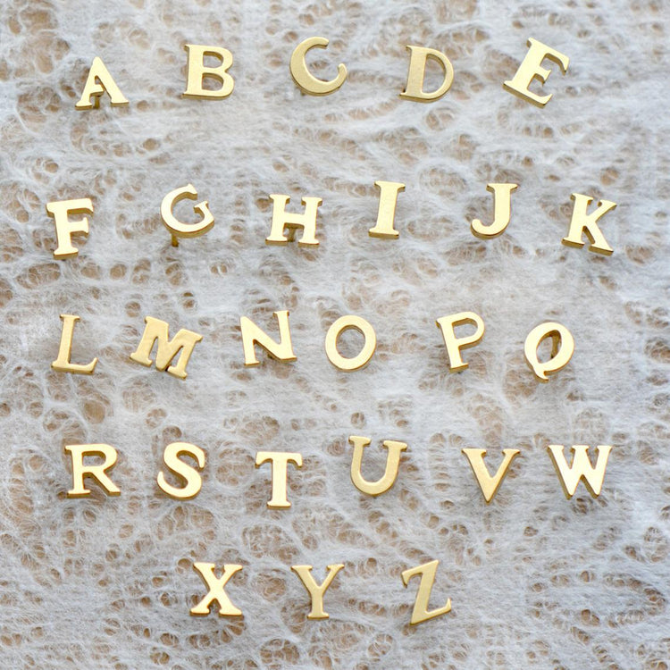925 Sterling Silver Personalized Mixmatch Initial Alphabet Earrings