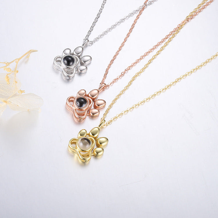 Pet Paw Love Project Necklace