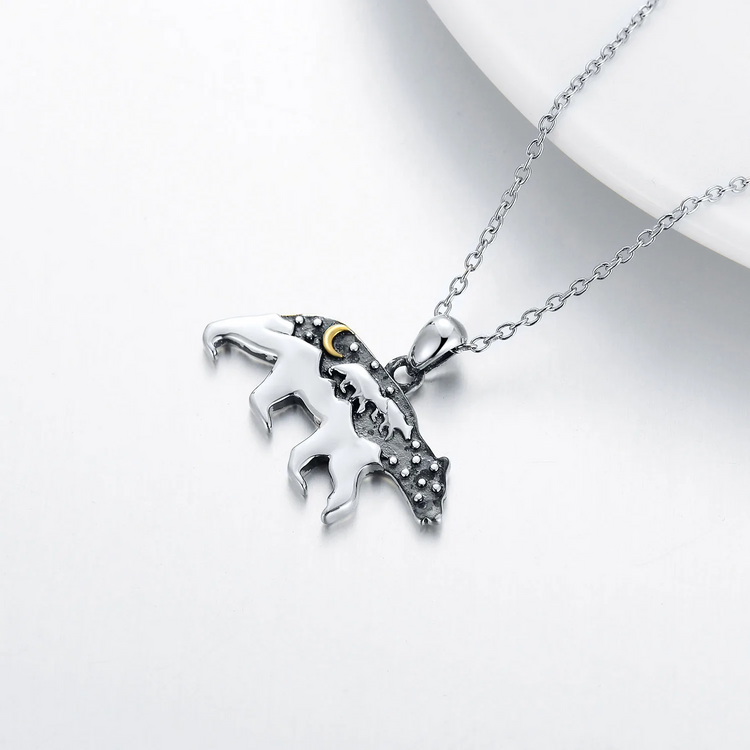 Mama Bear Necklace 925 Sterling Silver Animal Necklace Pendant Gift for Women