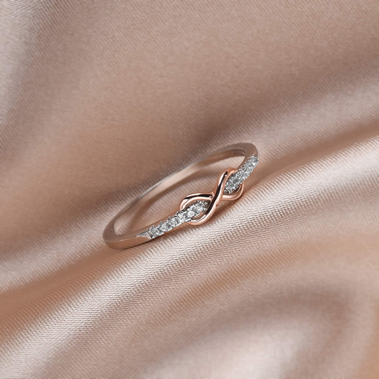 925 Sterling Silver Forever Infinity Ring Fashion Jewelry Ring