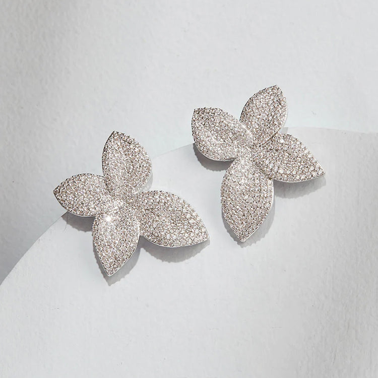 925 Sterling Silver Primrose Studs