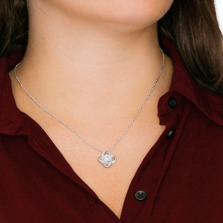 925 Sterling Silver Love Knot Necklace