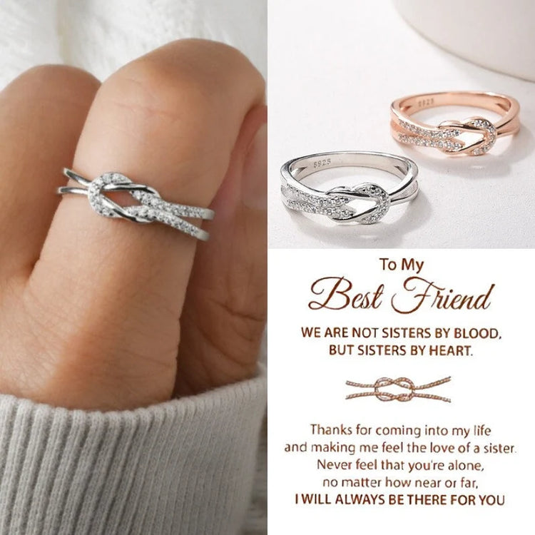 Bague en argent sterling 925 à mon meilleur ami avec noel infini