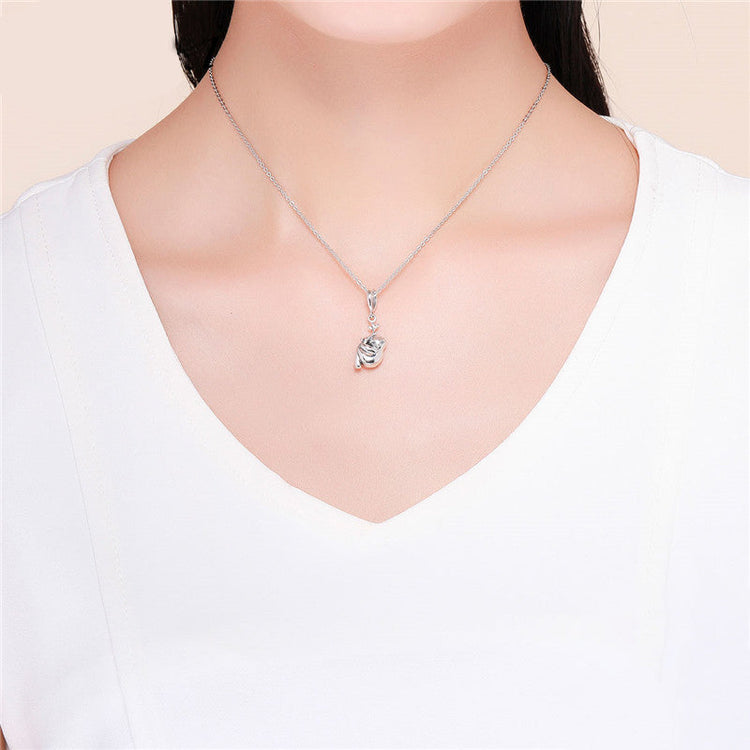 925 Sterling Silver Sloth Pendant Necklace - onlyone
