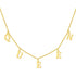 925 Sterling Silver Personalized Letter Name Necklace, Nameplated Necklace - onlyone