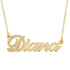925 Sterling Silver Custom Diamond Name Necklace Nameplate Necklace, Gift For Her - onlyone
